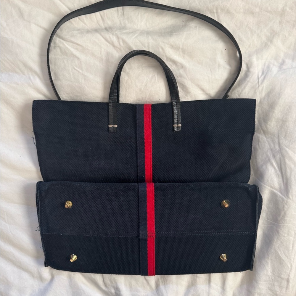 Clare V Simple Perforate Suede Tote